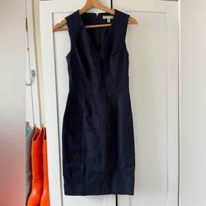 Navy Blue Sleeveless Dress